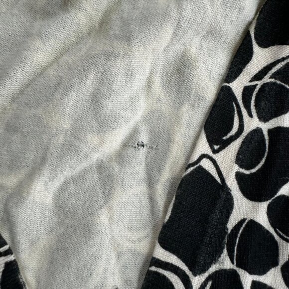 Merona Black and White Modern Abstract Pattern Cardigan - Picture 5 of 7